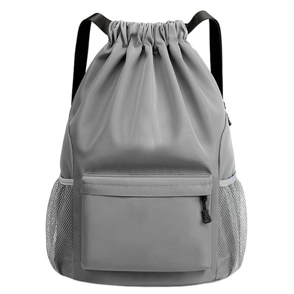 Unisex Casual Knapsack Large Capacity Gym Bag Traveling Backpacks (Grey)
