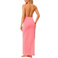 thumbnail image 3 of INSPIRE CHIC Robe Maxi Ajustable Sans Dos avec Bretelles pour Femmes G Rose, 3 of 5