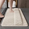 thumbnail image 1 of Bathroom Rug, Foot Drying Mat, Soft Absorbent Fabric, Non-Slip Backing, Machine Washable, Quick Dry, Shower Floor Mat, 1 of 8
