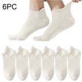 thumbnail image 1 of ylioge 6 Pack Mens Ankle Socks Lightweight Solid Breathable Multipack Non-Slip Low Cut Sock, 1 of 7