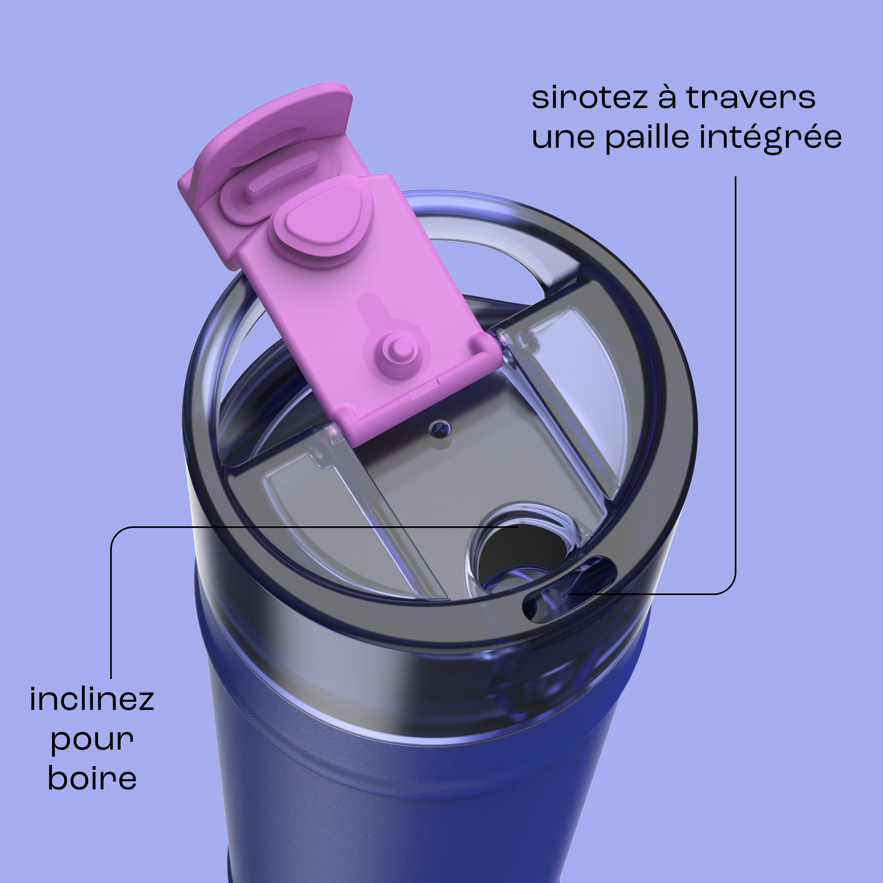 bubba Dualsip Water Bottle with Straw & 2-Way Lid, oz ( ml), Leakproof Stainless Steel Tumbler, Reusable, Dishwasher Safe