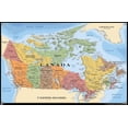 thumbnail image 4 of Map - Canada Wall Poster, 22.375" x 34" Framed, 4 of 4