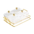 thumbnail image 3 of Plats de Service Divisés Assiette de Fruits Secs Plateau de Service pour Fruits Croustilles Bonbons Transparent, 3 of 8
