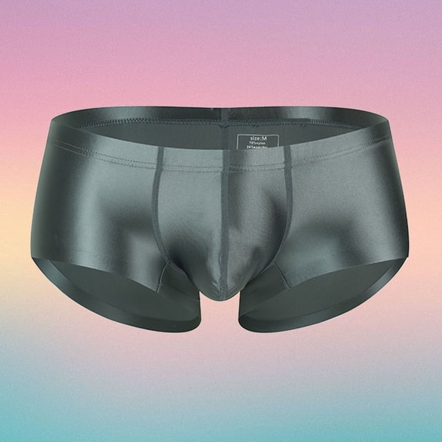 Men's Underwear Breathable Sheer Shiny Low Rise Briefs for Daily Comfort and All-Season Wear