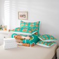 thumbnail image 5 of YST Capybara Bedding Set Queen 7 Piece,Floral Capybara Comforter Set With Sheet Set For Kids Boys Girls Cute Cartoon Animal Bed In A Bag With Throw Pillow Cover,Reversible, 5 of 5