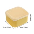 thumbnail image 2 of Cheese Slice Organizer Space Saving Stackable Practical Airtight Clear Glass Containers with Lids Soup Containers Food Organizer Storage Containers Food Storage Container Set Organization And Storage, 2 of 3