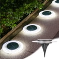 thumbnail image 3 of Infidev Solar Ground Lights Outdoor with LED Lamp Beads Disk Lights, Solar Powered In-Ground Landscapes Lighting (1 Pack), 3 of 9