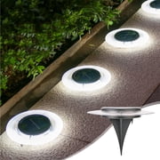 Chmadoxn Solar Lights Outdoor Solar Ground Lights Outdoor With Led Lamp Beads Disk Lights Garden Lights Solar Powered In-Ground Outdoor Landscapes Lighting Solar Light