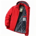 thumbnail image 2 of LOVZFMLL Jackets for Men Man Solid Color Fleecing Intensification Parsnip Climbing Outdoors Outdoor Jacket, 2 of 3