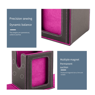 Boîte de Rangement pour Cartes à Collectionner, Boîte pour Jeu de Cartes avec Fenêtre d'Affichage Étui pour Jeu de Cartes Rouge,1 x Étui pour Jeu de Cartes,Rouge