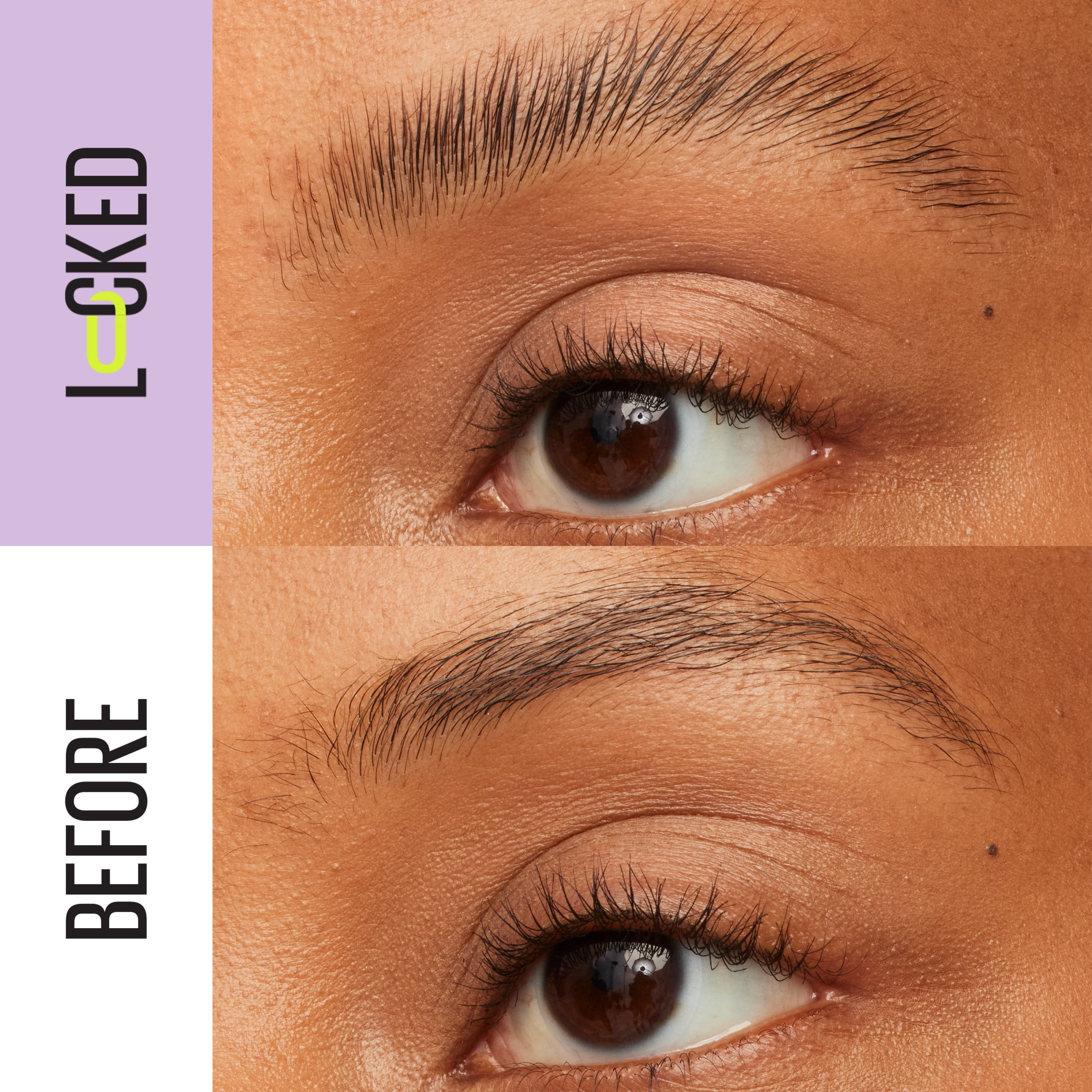 Colle à sourcils SuperLock de Maybelline, gel à sourcils transparent, tenue de 24 heures, black ,7 ml