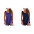 thumbnail image 1 of (Lot de 2) Kcodviy Hauts Décontractés d'Été Amples pour Femmes Coupe Ample Sans Manches Col Rond Camisole Hauts Actifs pour Femmes Débardeur Chemise Tunique Blouse 2 Hauts Cami, 1 of 7