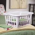 thumbnail image 4 of Sterilite 1.5 Bushel Plastic Stackable Laundry Basket, White (24 Pack), 4 of 5