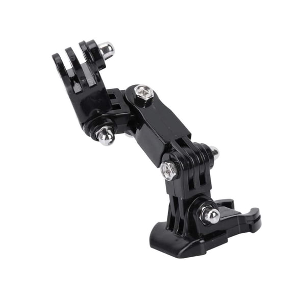Langgg Helmet Bracket Helmet Accessories J-shaped Adjustable Professional Mount Curved Rubber Arm Base Support for Action Camera Part 1Set