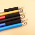 thumbnail image 3 of KAKOWELY stylus pen Universal 2 in 1 Disc and Fiber Tip Capacitive Stylus Touch Screen Pen for All Touch Screen Devices Tablets & Cell Phones (Red)5.2"X0.37"X0.37", 3 of 4