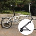 thumbnail image 1 of Mi.xim Foldable Bike Aluminum Alloy Rear Shelf Bikes Back Cargo Rack with Wheels Carrier Holder Outdoor Replacement for Brompton Black, 1 of 9