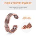 thumbnail image 3 of TopLLC Pure Antique Copper Magnetic Energy Ring Creative Personalized Magnetic Open Ring Ring Bracelet, 3 of 6