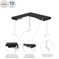 thumbnail image 2 of Bestar Viva 72W L-Shaped Standing Desk black & white, 2 of 9
