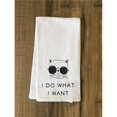 thumbnail image 1 of One Bella Casa 75107TW I do What I Want Tea Towel - Black, 1 of 1