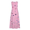 thumbnail image 4 of Innerwin Longues Robes Maxi à Imprimé Floral pour Femmes, Robe d'Été de Plage, Vacances, Sans Manches, Style Débardeur Hawaïen, V m, 4 of 8