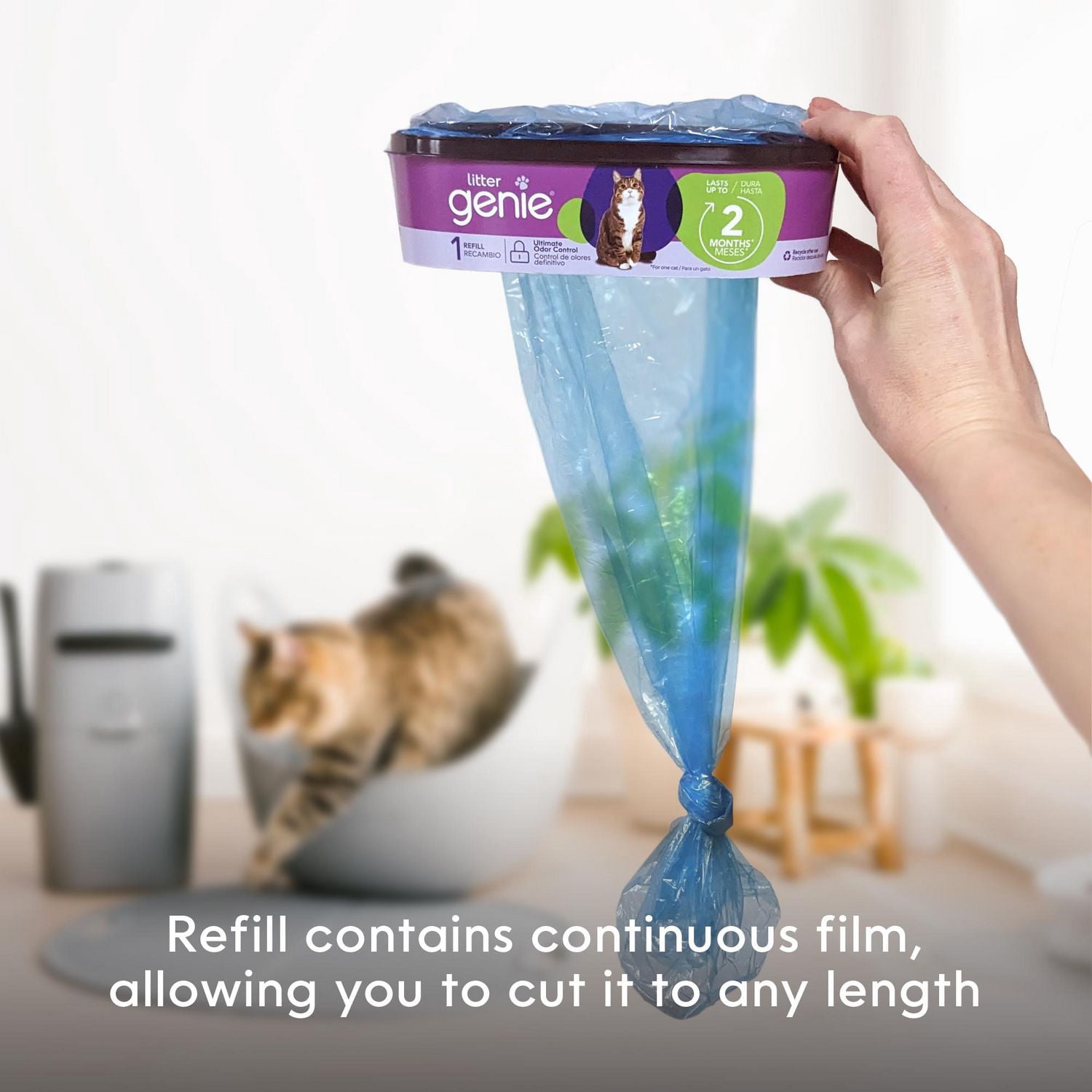 Recharge standard Litter Genie 1pk - Dure jusque 2 mois pour un chat - sacs à litière