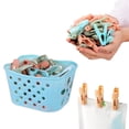 thumbnail image 1 of Colorful Windproof Socks Clothes Quilt Clips, 30 Laundry Clips, Plastic Material, Strong Clamping Ability, With Storage Basket, Suitable For Bedroom, Bathroom, Outdoor, 1 of 6