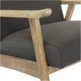 thumbnail image 4 of Weldon Chair in Klein Charcoal Gray Fabric with Brushed Finished Frame, 4 of 4