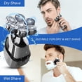 thumbnail image 4 of 7D Head Shaver for Bald Men, Upgrade 5-in-1 Head Electric Razor for Men, Men's Grooming Kit, Anti-Pinch, Cordless, Floating Cutter Head, USB Rechargeable Waterproof Rotary Fast Shaver, Wet/Dry Shave, 4 of 5