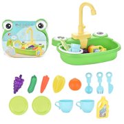 Kitchen Kids Mini Water Dispenser Electric Dishwasher Pretend Play House Games Role Playing Food Summer Kitchen Toys For Girls