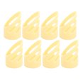thumbnail image 3 of Finger Pick Kit, 8Pcs Tear-resistant 0.63in X 0.63in Stringed Instrument Picks Finger Pick Durable  For Basses For Ukulele For Guitars 6L+2M,2L+6M, 3 of 8
