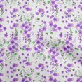 thumbnail image 1 of oneOone Georgette Viscose Purple Fabric Floral Sewing Material Print Fabric By The Yard 42 Inch Wide, 1 of 4