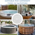 thumbnail image 4 of Couverture de Piscine hors Sol Ronde 140cm avec Poignées Design Flottant Isolant Réutilisable et Pliable pour un Rangement Facile, 4 of 7