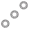 thumbnail image 3 of Redempat Chain Ring - Easy To Install Durable Wide Compatibility - Bike Crank Precise Fit Bicycles Crank 50T black 3Set, 3 of 6