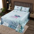 thumbnail image 2 of Erosebridal Cartoon Jellyfish Coverlet Set Twin, Sea Fish Bedding Set, Ocean Room Decor, 2-piece, 2 of 5