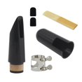 thumbnail image 4 of relayinert 1 Set Clarinet Mouthpiece Kit with Ligature Plastic Caps Reed Fastener Cushions Clamp ABS Accessories for Beginner, 4 of 6