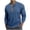 Blue, variant on Ohufall Casual T-Shirts for Mens Long Sleeve Henley Neck Breathable Button Tops Plus Size Solid Versatile Tees, M-3XL