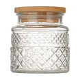 thumbnail image 2 of YAOMOBB Airtight Glass Jar Vintage Pattern Glass Storage Jar Bamboo Lid Large Capacity Kitchen Storage Container Good Sealing, 2 of 7