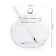 thumbnail image 2 of Household Transparent Jars Large Round Glass Spice Jars Storage Jars Kitchen Tool Sugar Container with Glass Lid and Spoon for Kitchen (350ml), 2 of 8