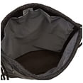 thumbnail image 4 of Nike Brasilia Training Gymsack, Drawstring Backpack with Zipper Pocket and Reinforced Bottom, Black/Black/White, 4 of 5