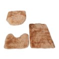 thumbnail image 1 of Agiferg Tie Dyed Plush Carpet Plush Toilet Three Piece Set Non Slip Mat Bath, 1 of 2