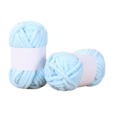 Fil de Crochet Épais à Brin Unique, Grosse Laine, pour Tricoter Pantoufles Couvertures Projets d'Artisanat 72 Pieds