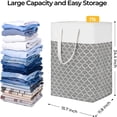 thumbnail image 1 of Home Textile Storage Freestanding Laundry Hamper Tall Clothes Hamper with Extended Handles for Dorm Family and Home Organization, 1 of 7