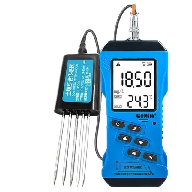 Plateforme Portable de Mesure Rapide Multi-Paramètre pour le Sol pour Nitron, Phosphore, Potassium, Humidité, Température et pH avec Affichage Intelligent