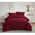 thumbnail image 1 of Swift Home Ultra Soft Solid Duvet Cover Set, King, Red, 1 of 4