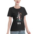 thumbnail image 2 of T-Shirt Basique à Manches Courtes pour Femmes Demon Slayer : Tanjirou et Nidouzi, 2 of 6