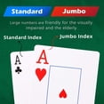 thumbnail image 3 of Metsyth Plastic Waterproof Playing Cards 4 Pack Poker Cards Jumbo Index Large Print Playing Cards for Adults Seniors Bulk Decks of Cards Set Professional Poker Cards, 3 of 6