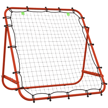 Soozier Filet de Rebondisseur de Volleyball, Rebondisseur de Soccer Ajustable, Rouge