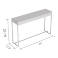 thumbnail image 2 of Safdie & Co. Table Console 47L Ciment Foncé Metal Noir, 2 of 4
