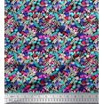 thumbnail image 1 of Soimoi Velvet Fabric Leaves & Floral Artistic Print Fabric by Yard 58 Inch Wide, 1 of 1