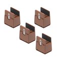 thumbnail image 3 of 4 Pieces Leg Risers Bed Riser Diameter 1-4cm Desk Leg Riser Chair Risers Support H 5cm Brown 10-37mm, 3 of 8
